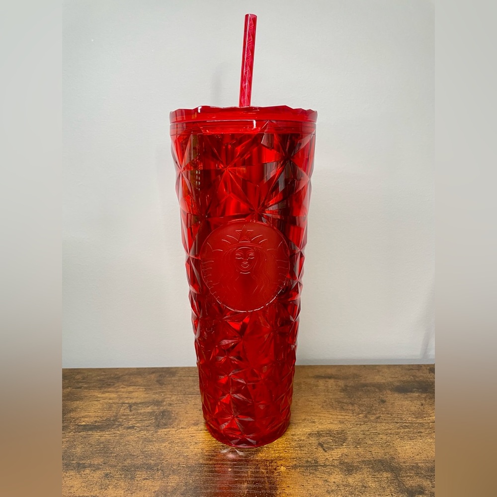 Starbucks 2023 Red Diamond Prism Crystal Venti Tumbler